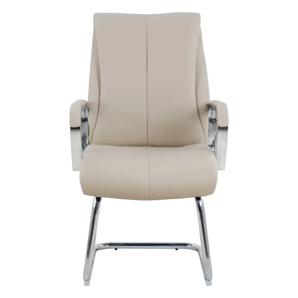 Посетителски стол SHASHI цвят екрю 59,5x72x104см