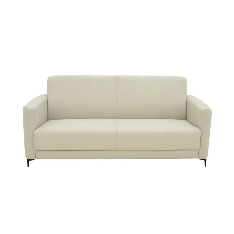 Двуместен диван Sidica I PU в бежов цвят 135x82x81см