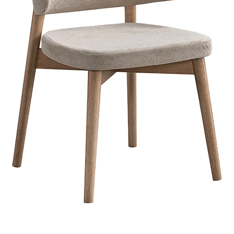 Стол SIENA от каучуково дърво в естествен цвят екрю 48x50x81см