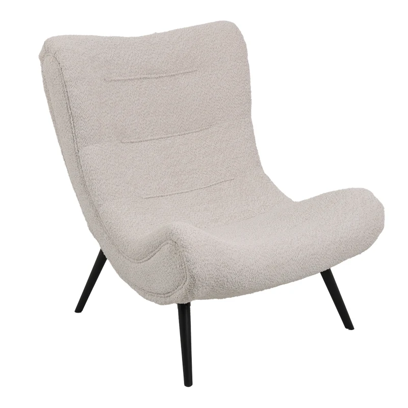 Кресло SILLA букле плат с размери 97x80x100см