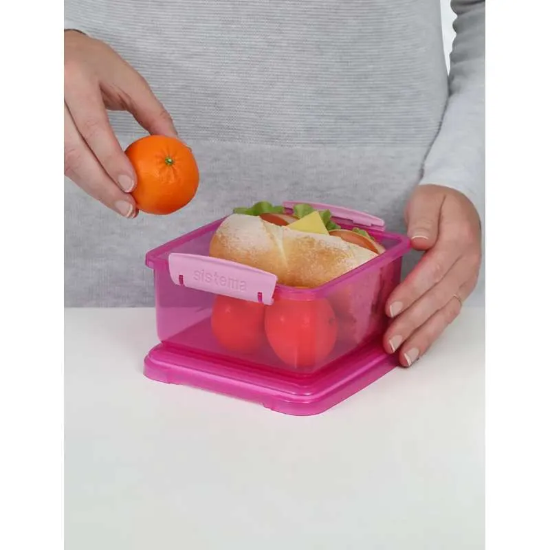 Sistema Кутия за обяд - Lunch Plus - 1.2L - Розова