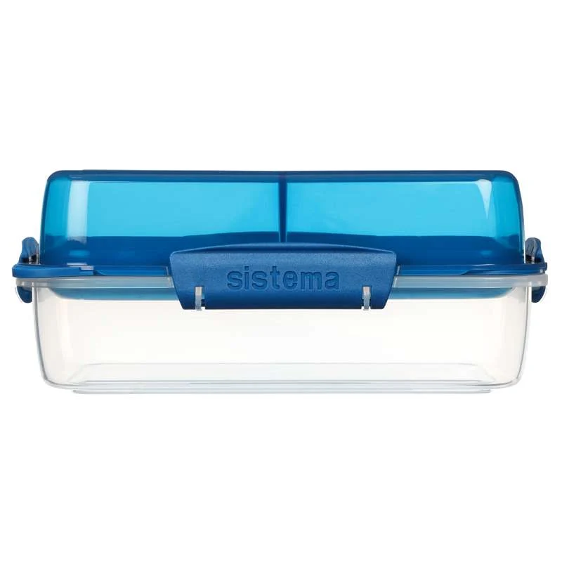Sistema Кутия за обяд - Lunch Stack To Go Rectangle - 1.8L. - Океанско синьо