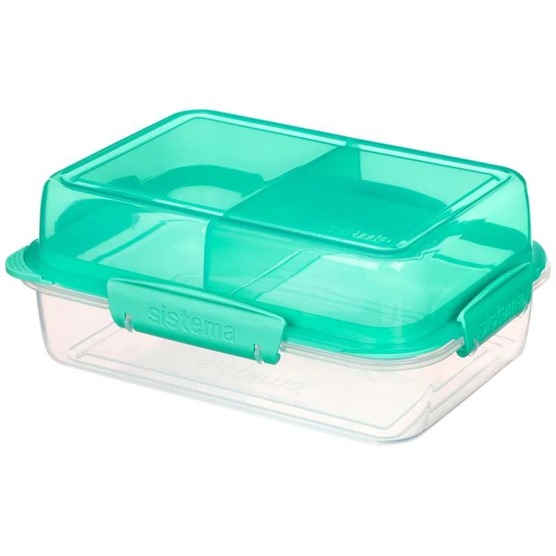 Sistema Кутия за обяд - Lunch Stack To Go Rectangle - 1.8L. - Ментово синьо