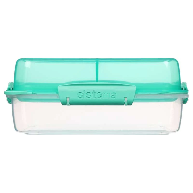 Sistema Кутия за обяд - Lunch Stack To Go Rectangle - 1.8L. - Ментово синьо