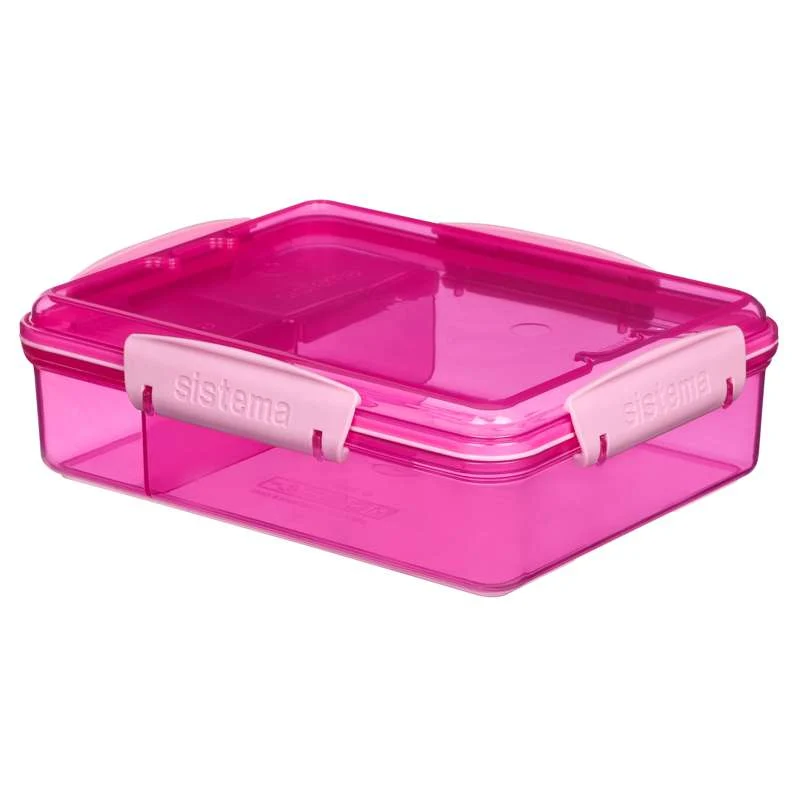 Sistema Кутия за обяд - Snack Attack Duo Lunch - 975ml - Розова