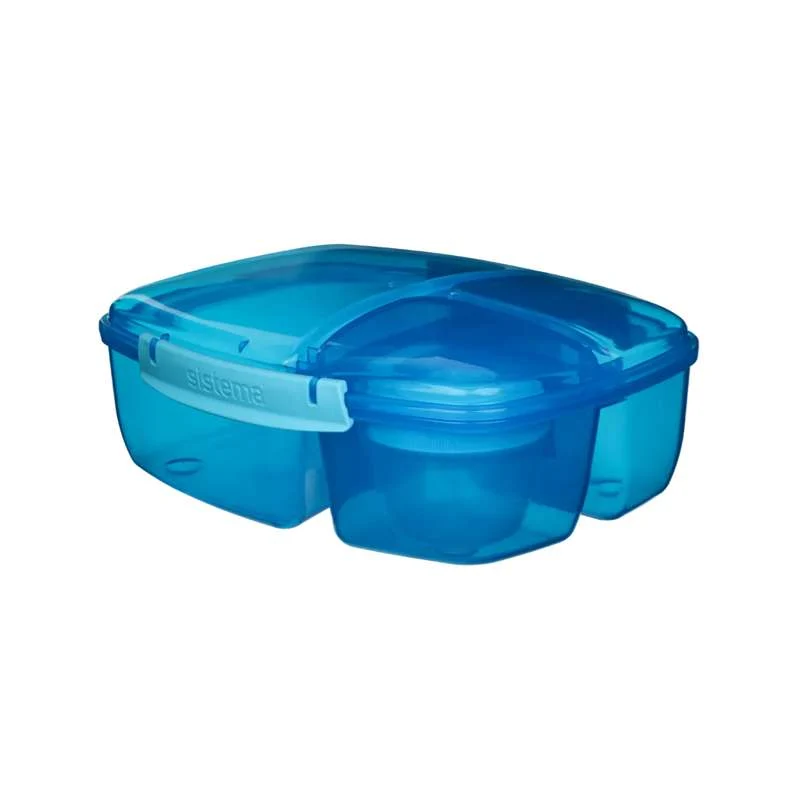 Sistema Кутия за обяд - Tripple Split Lunch - 2L - Синя
