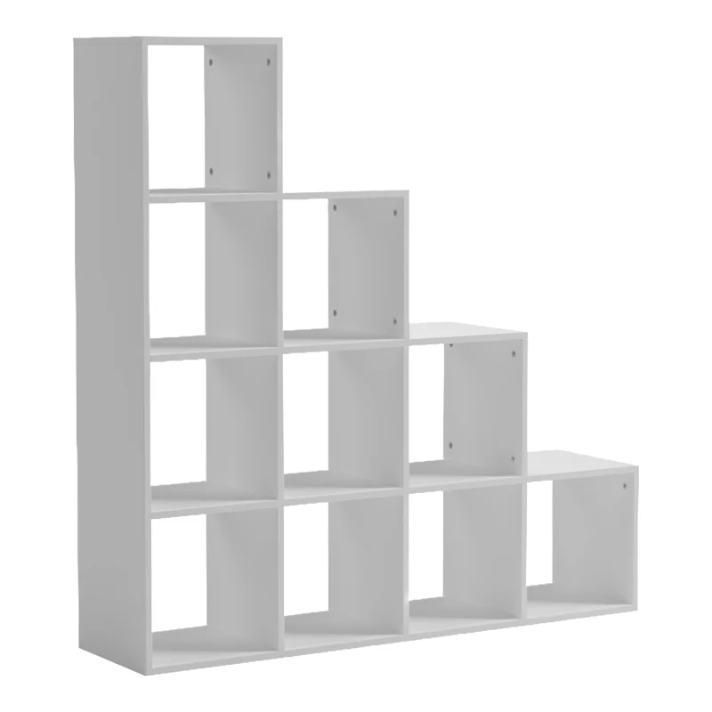 Бяла библиотека SKALA 129.5x29x129.5 см
