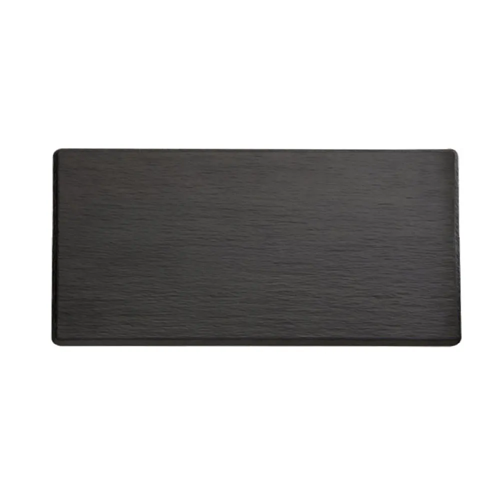 (6 бр.) Меламиново плато GN 1/3 - SLATE - Меламин - 325x176mm - Височина: 12mm - Черен