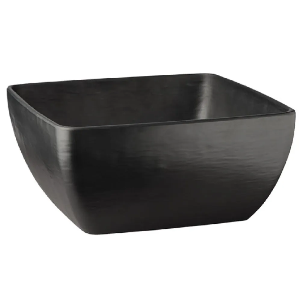 (6 бр.) Купа - SLATE - Меламин - 3.8L - правоъгълна - 250x250mm - Дълбочина: 120mm - Черно