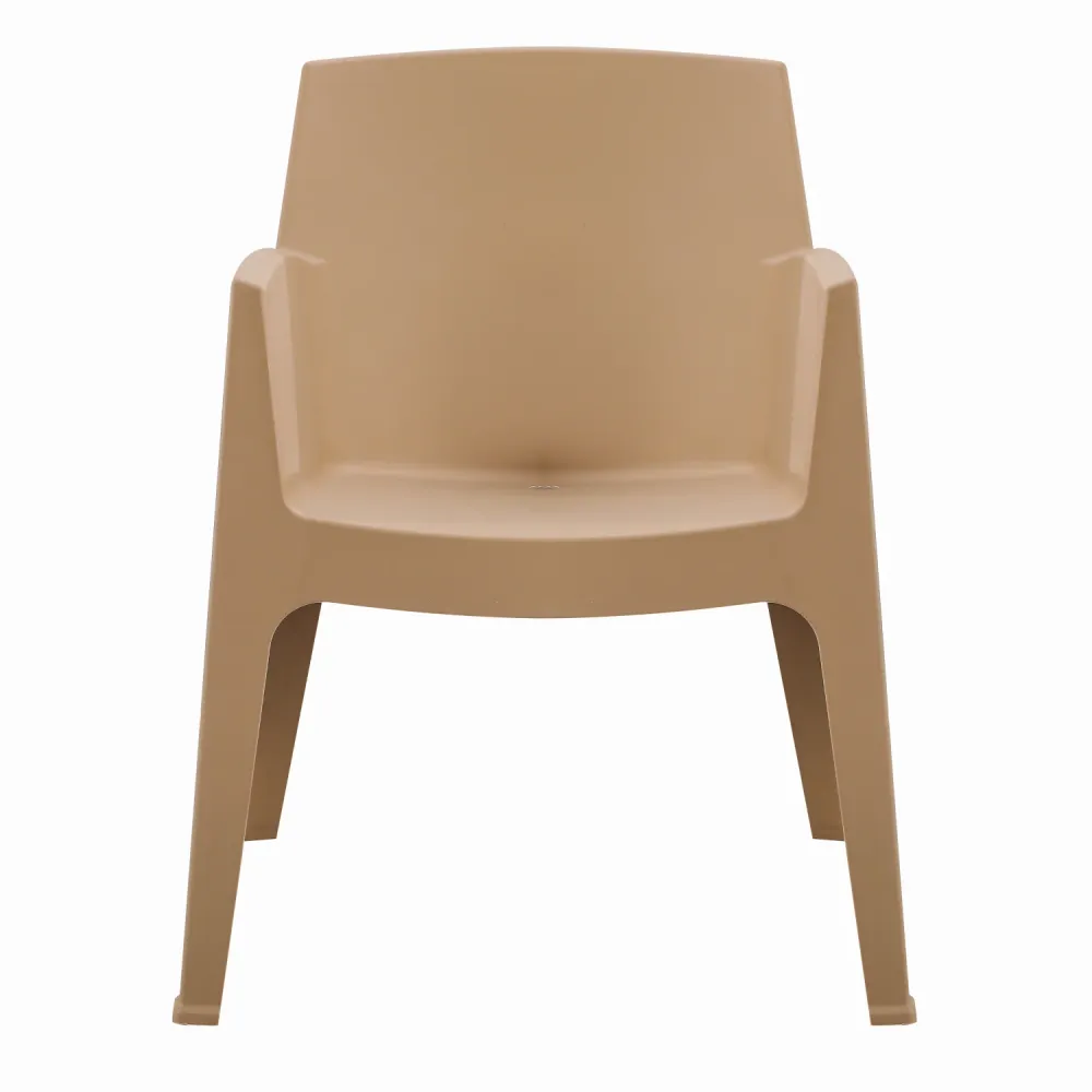 Полипропиленов стол SLEEK капучино 57x56x82.5см.