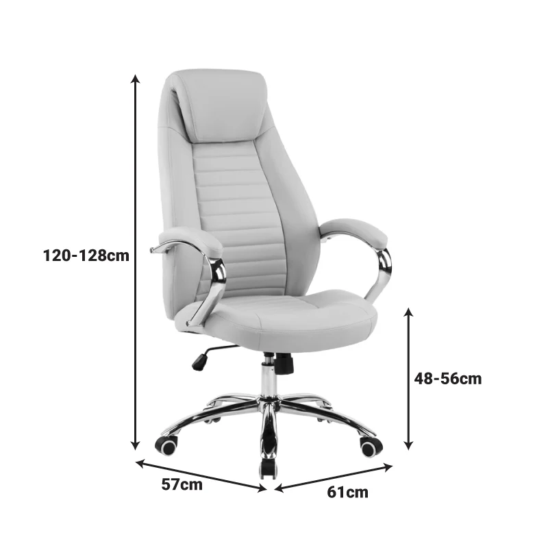 Мениджърски стол SONAR бежов, pu 61x57x120-128см