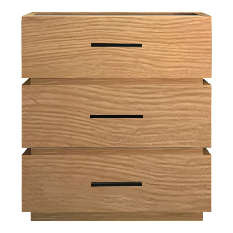 МДФ нощно шкафче Sonlen в цвят дъб 60x40x66см