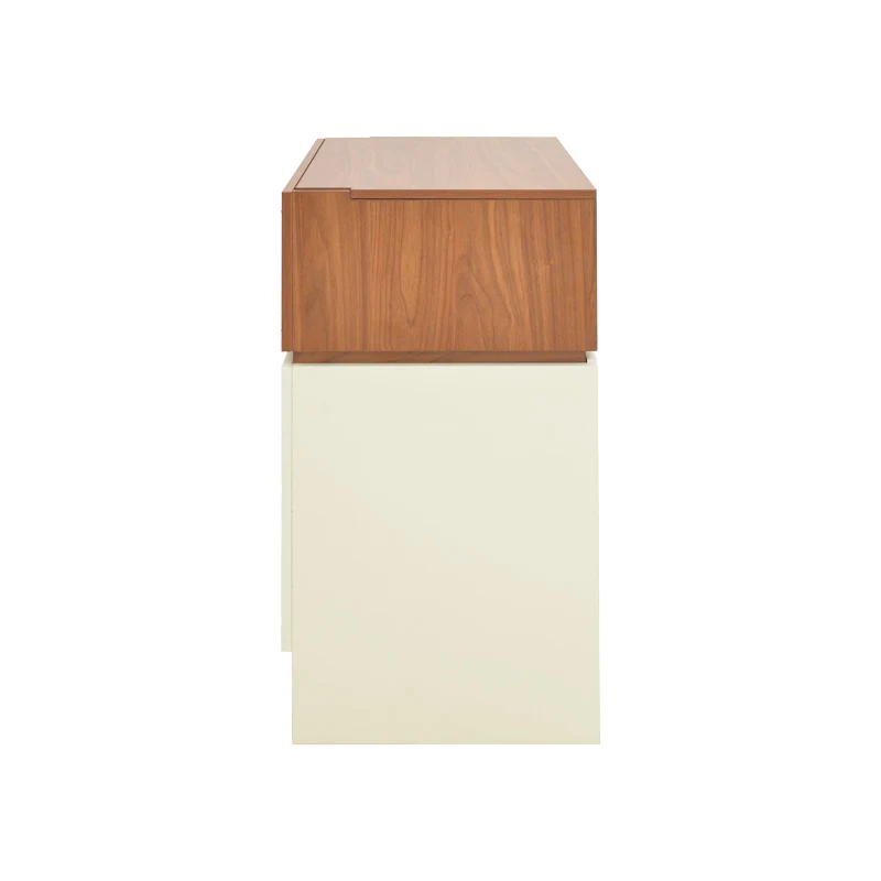 Тоалетка Sonlen в цвят орех-крем 60x45x130см