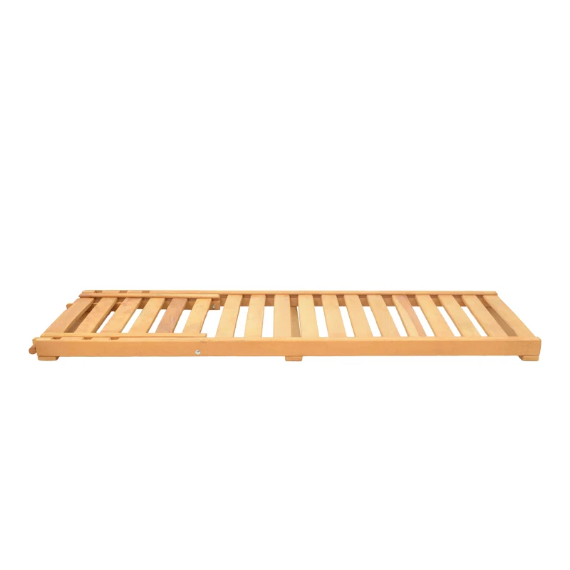 Шезлонг Specta масивно буково дърво в естествен цвят 60x190x50см