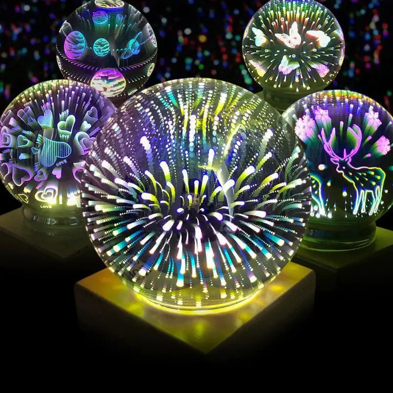 3D Spherical Lamp Fireworks