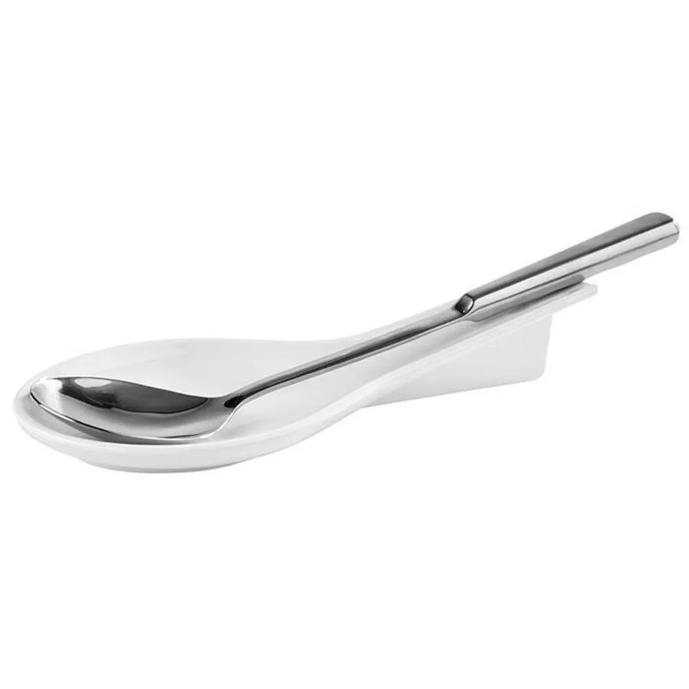 (6 бр.) Поставка за прибори SPOON - Меламин - Бял