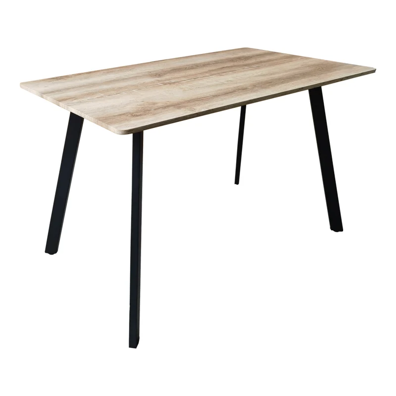 Маса SQUARO sonoma mdf с черни метални крака 120x70x75см
