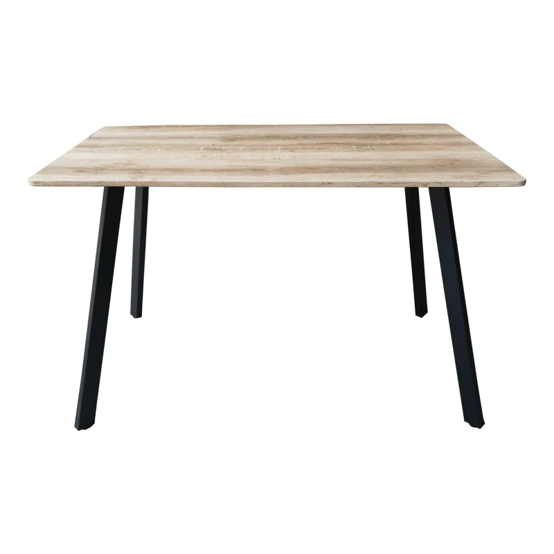 Маса SQUARO sonoma mdf с черни метални крака 120x70x75см