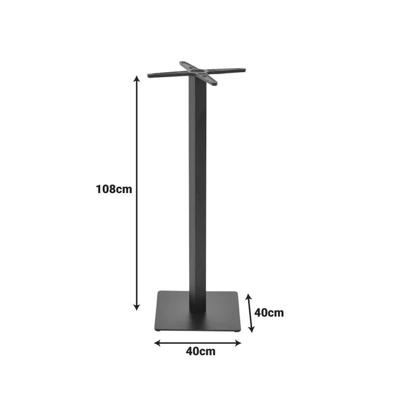 Метална основа за бар маса Stada в черен нюанс ф40x108см