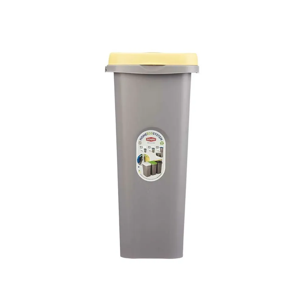 Кошче за боклук Stefanplast Жълт Сив Пластмаса 25 L (6 броя)