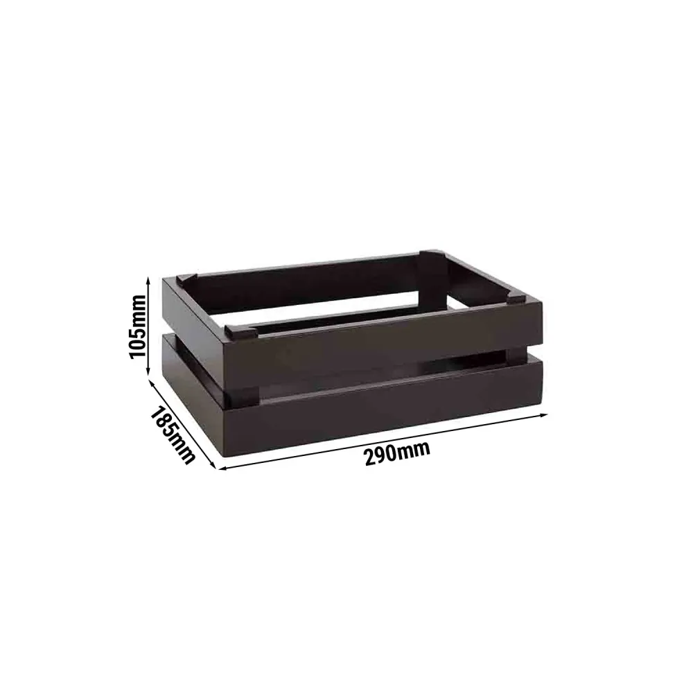 Дървена кутия за аксесоари за блок маса SUPERBOX - дърво - черен - Височина:105mm