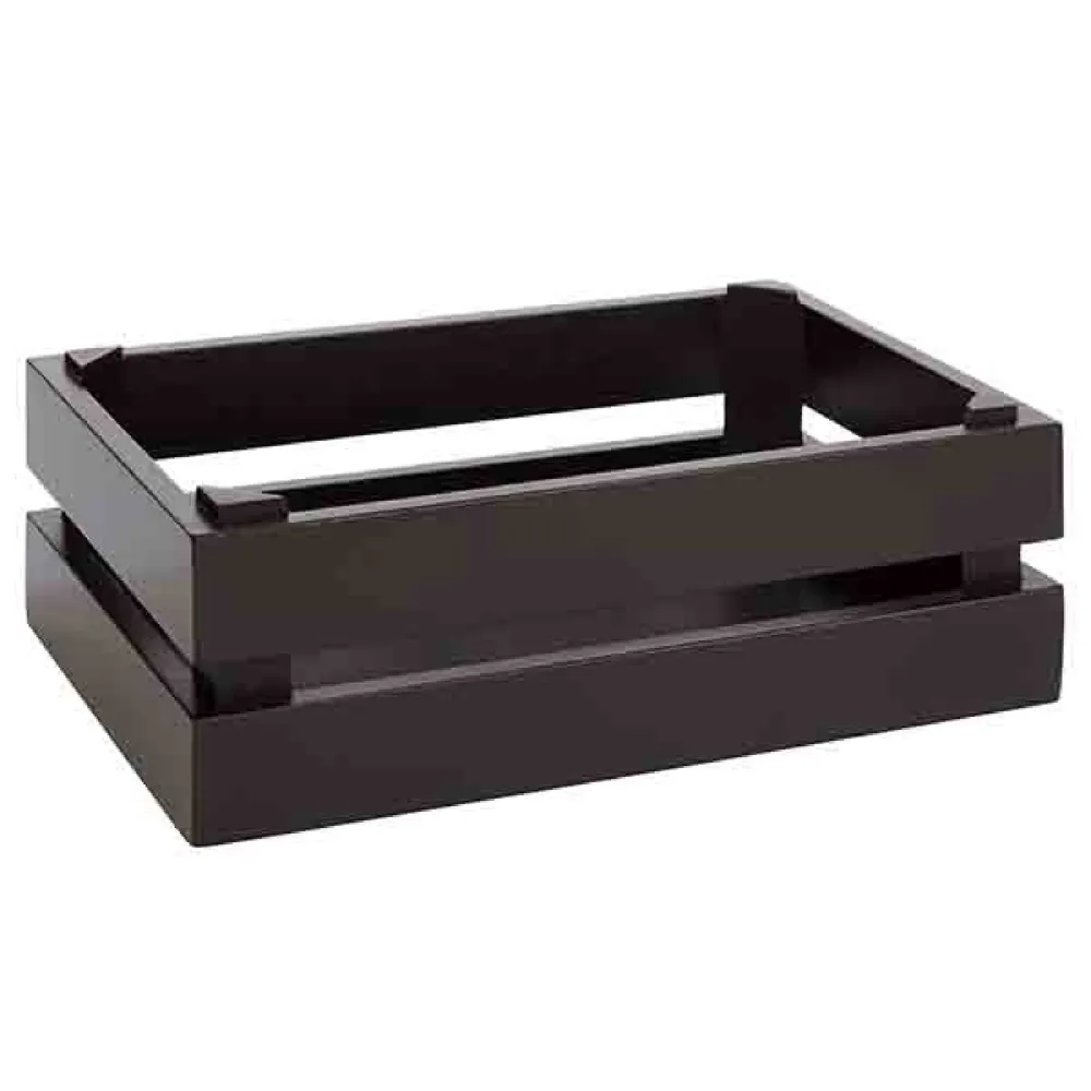 Дървена кутия за аксесоари за блок маса SUPERBOX - дърво - черен - Височина:105mm