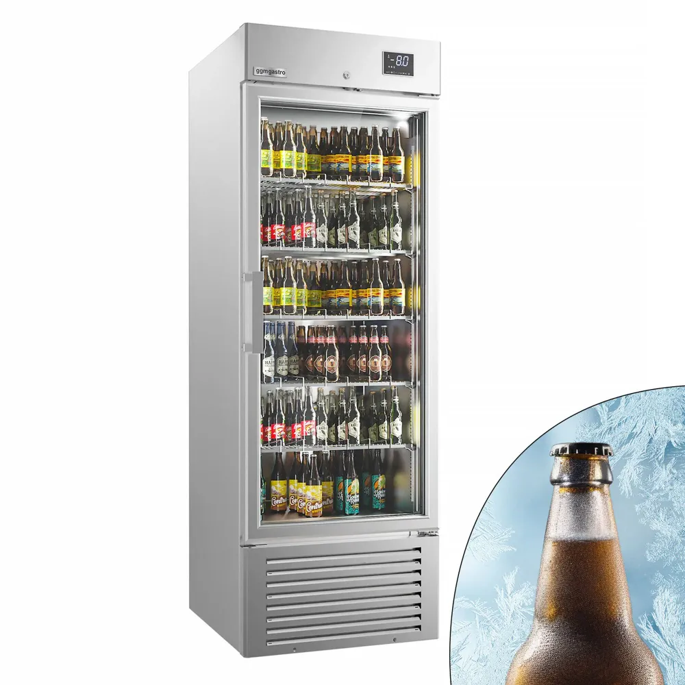 Професионална Хладилна витрина за напитки – серия SUPERCOOLER - 500 л - 687x715x2113mm - интериор от неръждаема стомана -...