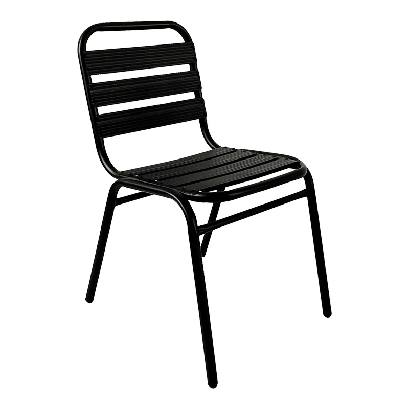 Трапезен комплект SUSSIE-ENSURE 7бр метал-стъкло в черен цвят 140x80x70см