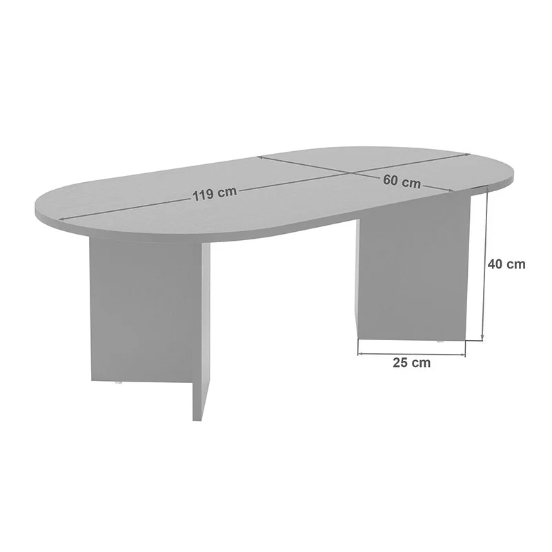 Холна маса Tabletod в бял цвят 119x60x40см