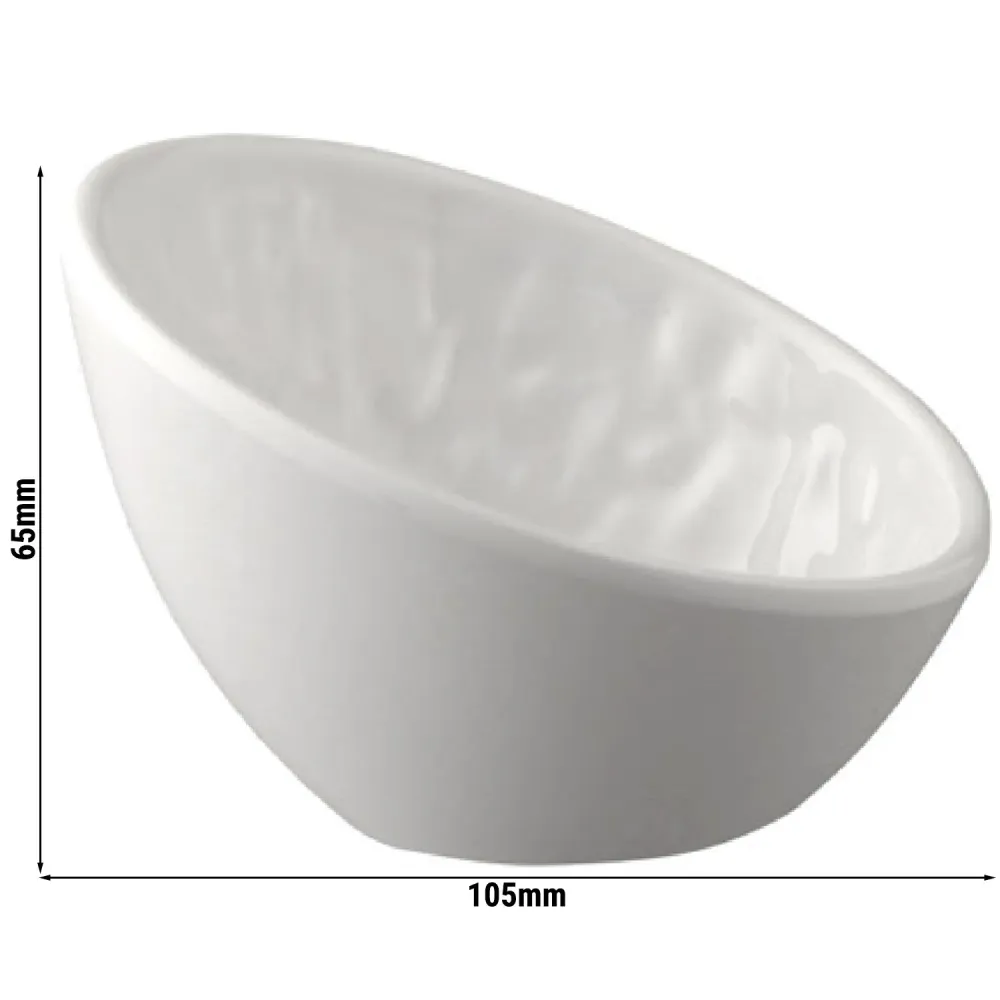 (6 бр.) Купички за сос - TAO - Комплект от 6 - Меламин - 70ml - кръгла - 105x100mm - Бял
