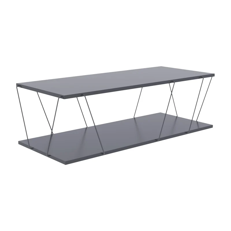 Холна маса TARS сиво-черно 120x48x30см
