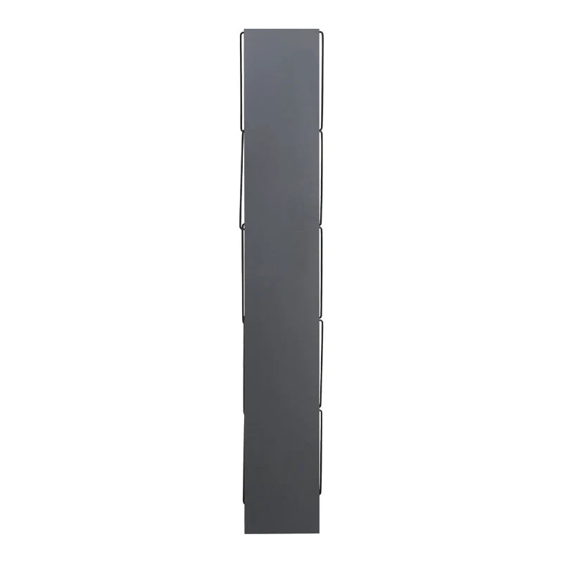 Етажерка TARS тъмносив-черен цвят 50x22x150см