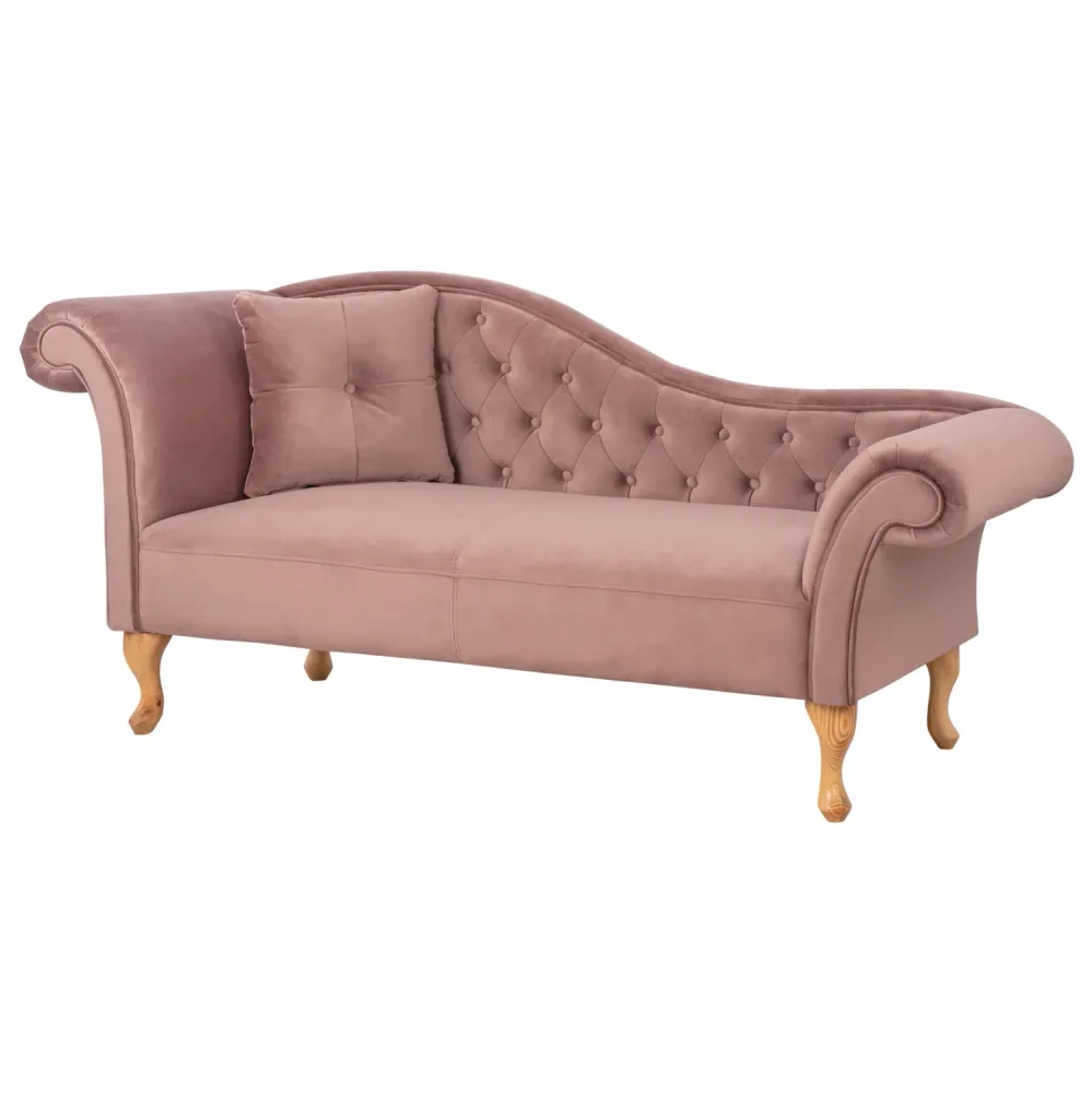 Tchesterfield niovi отглеждащ диск с кадифен от гнила ябълка - естествени крака 187x61x82см