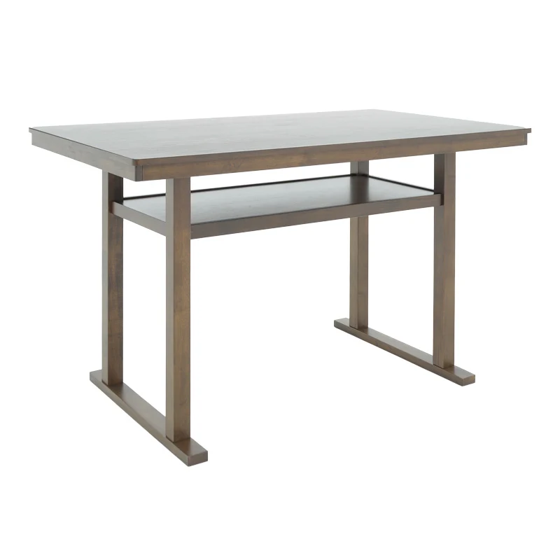 Бар маса Tenor естествено дърво каучуково дърво-MDF орех 150x90x91.5cm