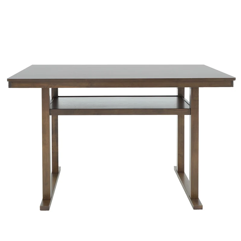 Бар маса Tenor естествено дърво каучуково дърво-MDF орех 150x90x91.5cm
