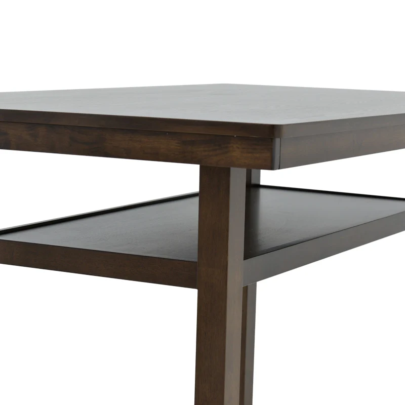 Бар маса Tenor естествено дърво каучуково дърво-MDF орех 150x90x91.5cm