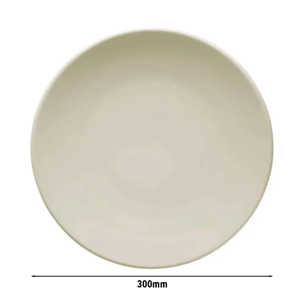 (24 бр.) TEOS - Плоска чиния - Порцелан - 300x300mm - Крем