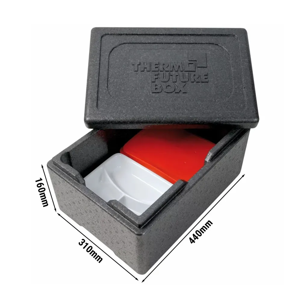 (6 броя) THERMO FUTURE BOX | Thermobox MENU M - 9 литра - Черно