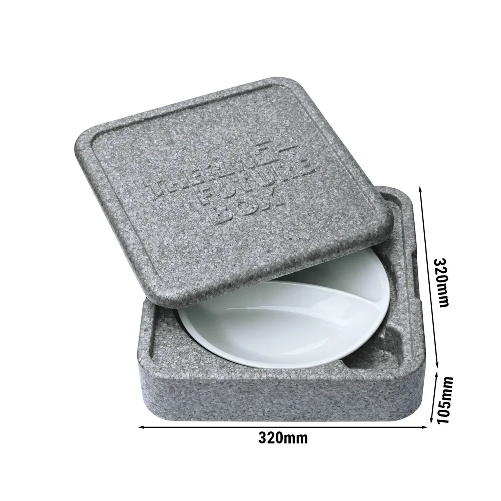 (20 броя) THERMO FUTURE BOX | Thermobox PLATTER - Сив