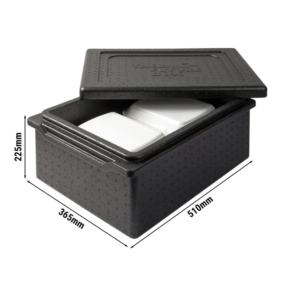 (5 броя) THERMO FUTURE BOX | Thermobox TAKE AWAY - 20 литра - черен