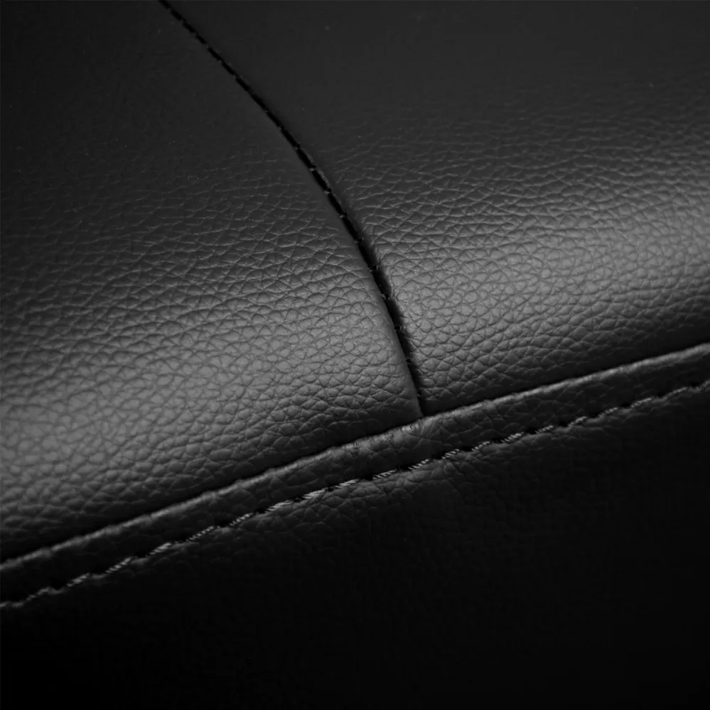 Thom разтегателен диван със сгъващи подлакътници черен pu 189x93x82 см.
