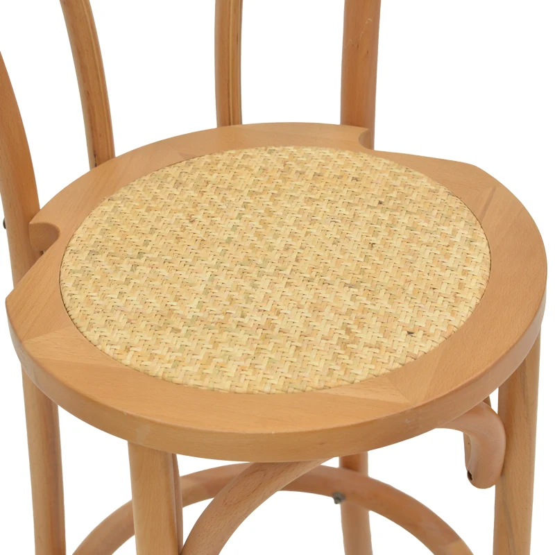 Бар стол THONET естествен бук 41x50x105см