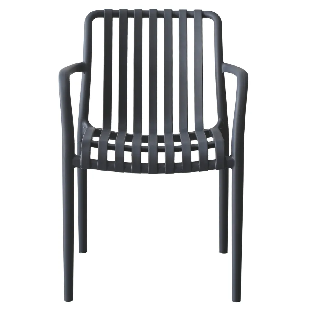 Градински стол TIPPY тъмно сив 55x55x81см.