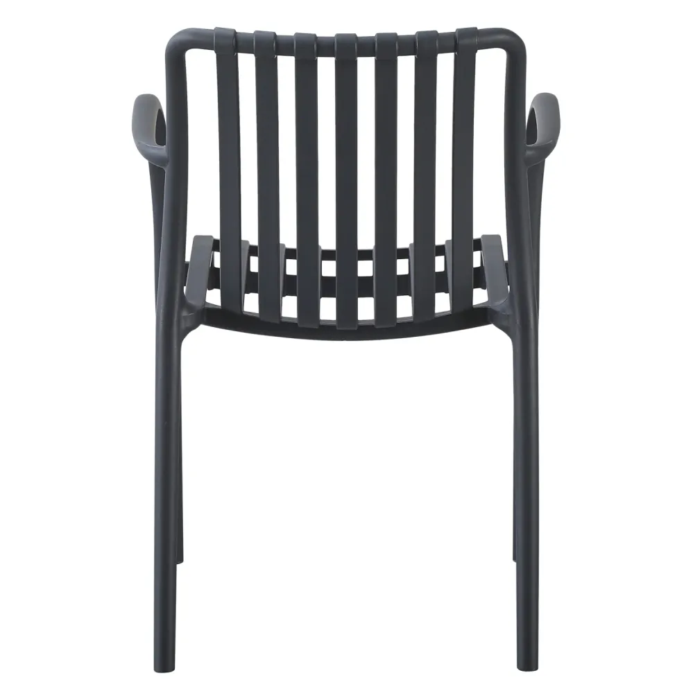 Градински стол TIPPY тъмно сив 55x55x81см.