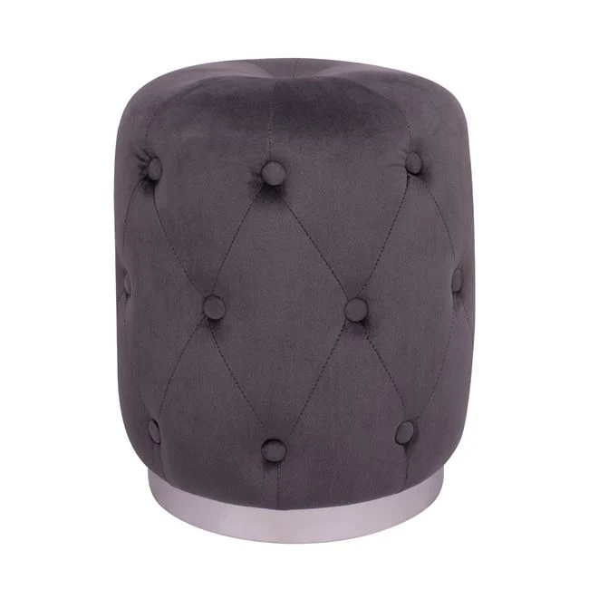 Табуретка TORRIE сив цвят Φ37x46