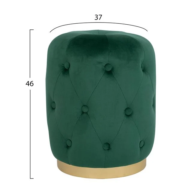 Табуретка TORRIE зелен цвят Φ37x46