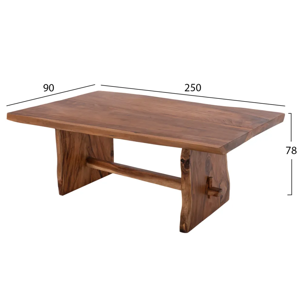 Трапезна маса ULYSES естествен цвят 250x90x78 см