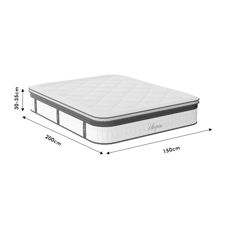 Матрак UTOPIA покет пружина с горен слой 30-32см 150x200см