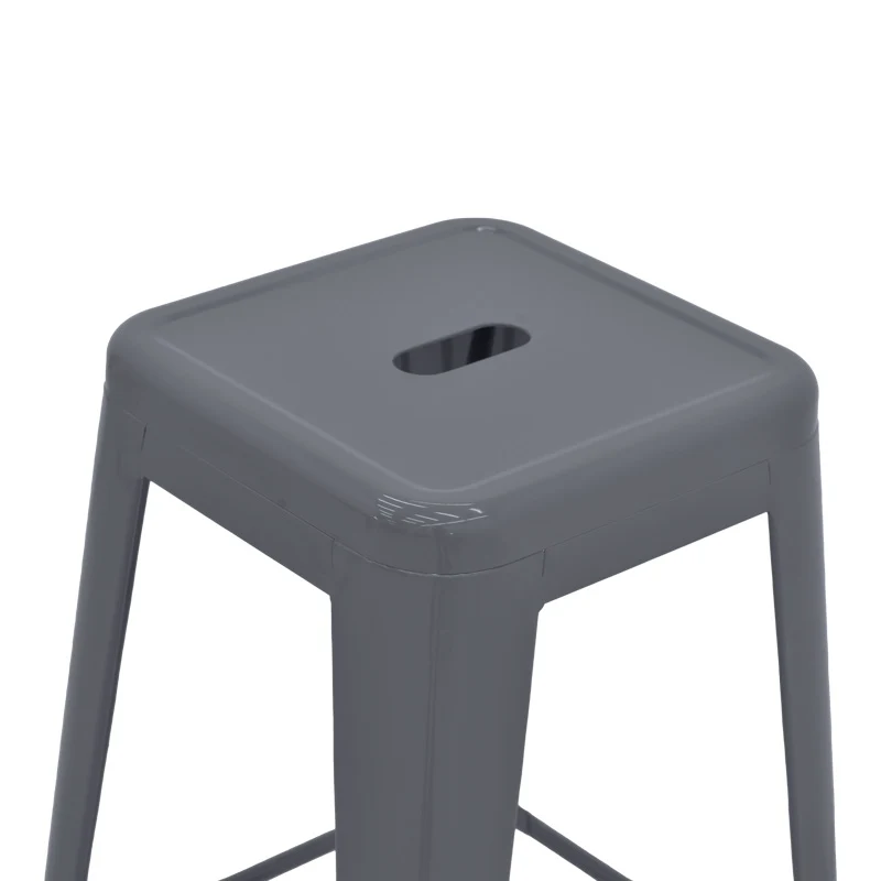 Бар стол UTOPIA метален цвят антрацит 42x42x76см