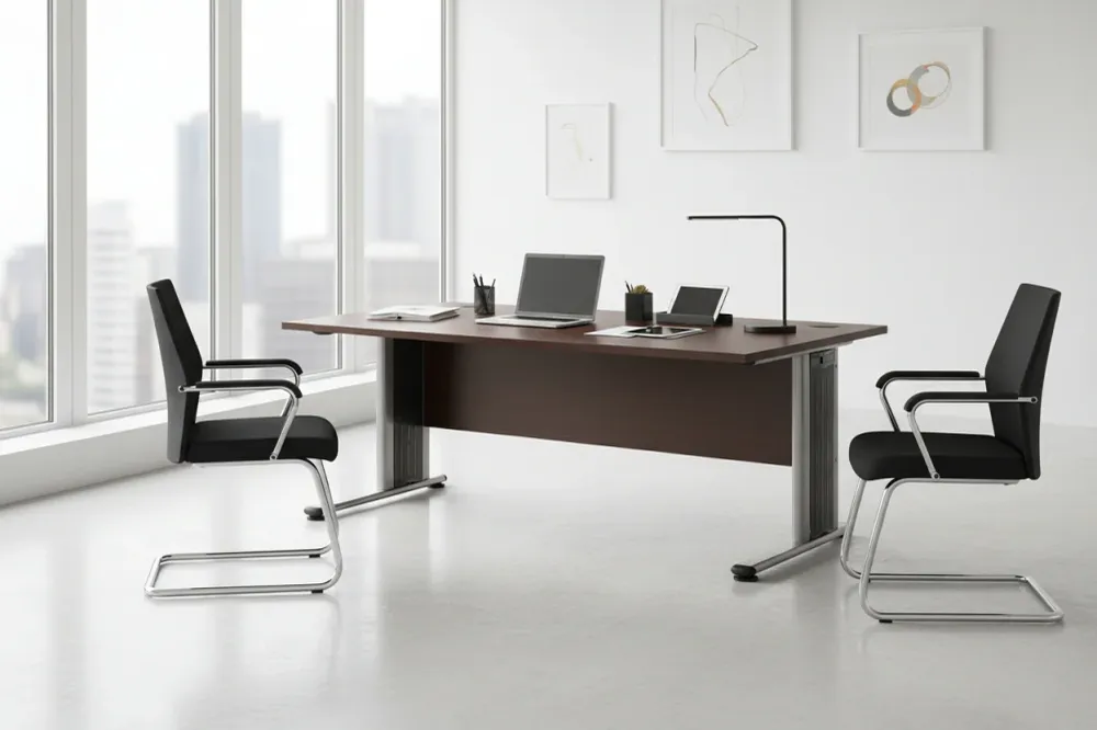 Офис бюро VALDEN цвят венге 180X80X75см